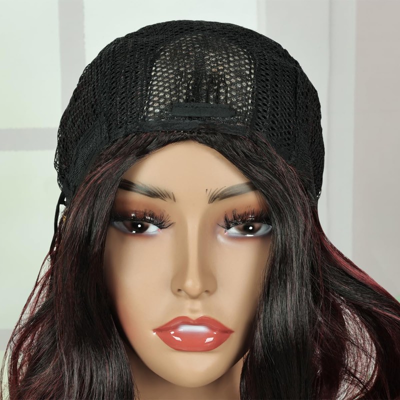 Black Red Wig
