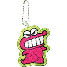 J's Planning WCM021 Crayon Shin-chan Embroidered Patch Charm Key Holder Clip Crocodile Mountain Approx. H 3.1 x 3.1 inches (8 x 8 cm)