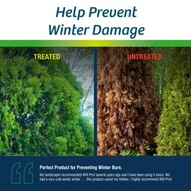 Wilt-Pruf® Organic Plant Protector | Winter Plant Spray | No Burlap or Wrapping Required | Ready-to-Use Trigger Sprayer, (32 oz)