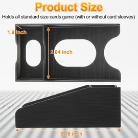 ElectricWise Draw and Discard Card Game Holder Works with Any Standard Sized Cards and Sleeves, Playing Board Card Dispenser Deck Organizer, Compatible with Any Other TCG for Game Nights, Parties