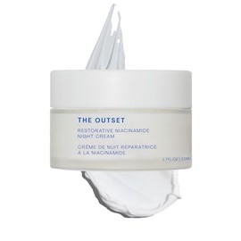 The Outset Crema de noche restauradora de niacinimida y bakuchiol - Suave crema hidratante antienvejecimiento sin fragancia - Reductor de arrugas -...