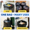 PLASTIC PRINCE 33 Gallon Garbage Bags High Density Black 33"