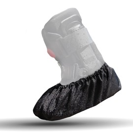 Braceapedia Walking Boot Weather Resistant Protector, Washable & Durable Waterproof Foot Cover for Orthopedic Walker Boots, X-Large, Black