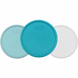 iLIDS Mason Jar Storage Lid, Wide Mouth, USA Made, Ocean Colors, Pack of 3