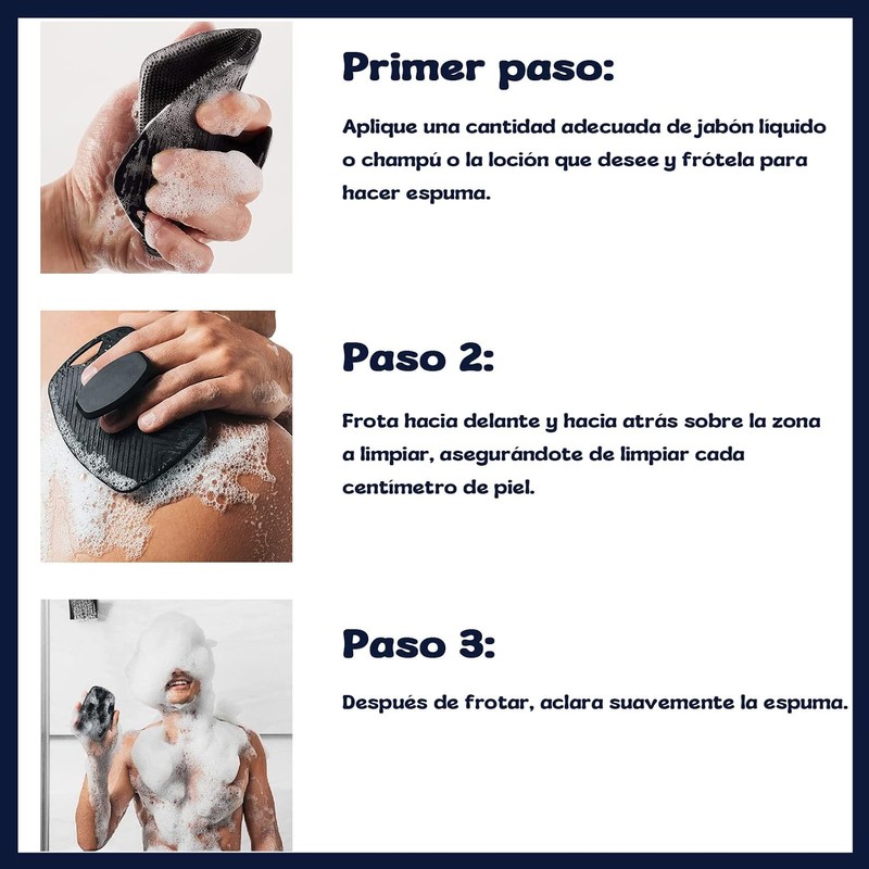 Cepillo corporal de silicona COREFUN para exfoliación profunda y limpieza