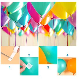 XLSFPY Balloon arch kit and Balloon Garland Kit, 2 Pack Balloon Garland Strips - 2 Pack Balloon Glue Point Dots Stickers - 2 Balloon Tie Tools and 20 Balloon Clips for Ballon Arch kits Party Wedding Birthday