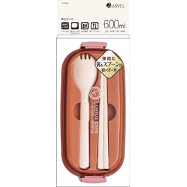 Asbel CS-T600 Lantas CS Lunch Box, Pink, 20.3 fl oz (600 ml)