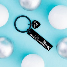 Drive Safe Keychain for Him Boyfriend Gifts Couple Gifts I Love You Gifts for Him Stocking Stuffers for Men Birthday Christmas Valentines Day Gifts for Boyfriend Husband Mens Christmas Gifts