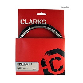 BRAKE KIT STAINLESS STEEL MTB/HYBRID/ROAD, BLACK: