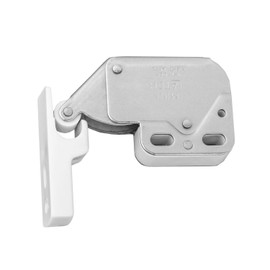 Gedotec Furniture Catch Cabinet Door Spring Catch Drawers Push Lock – Mini Latch Door Catch Nickel-Plated Door Opener for Furniture Cabinets 1 Piece – Original Push Catch with Counterpart