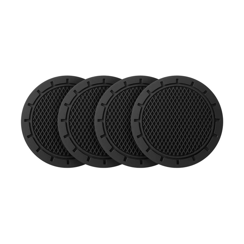 Car Cup Holder Coaster, 4 Pack 2.75 Inch Diameter Non-Slip