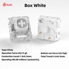 Kailh Box White Clicky Keyboard Switch,3-pin 45gf Pre-Lubed Dustproof Waterproof