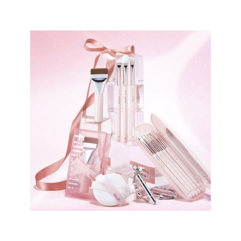 FILLIMILLI Eye Brush Pro Collection Set & Lip Brush Keyring