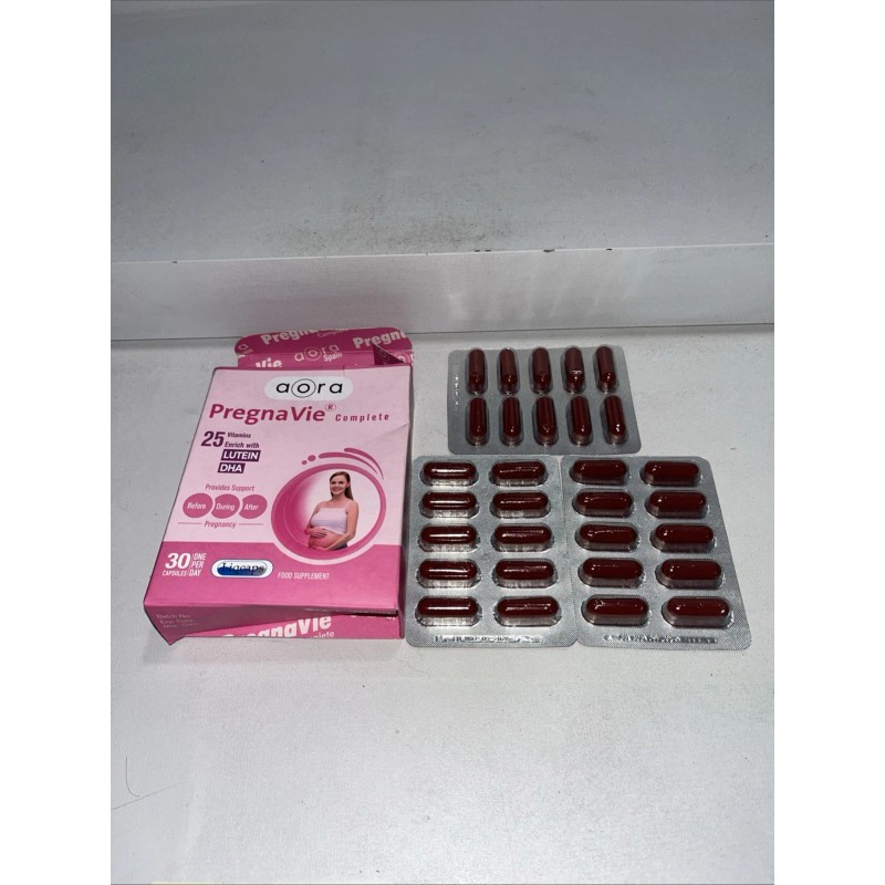 Vitamins New Aora Pregnavie Complete Prenatal Vitamins With Lutein +