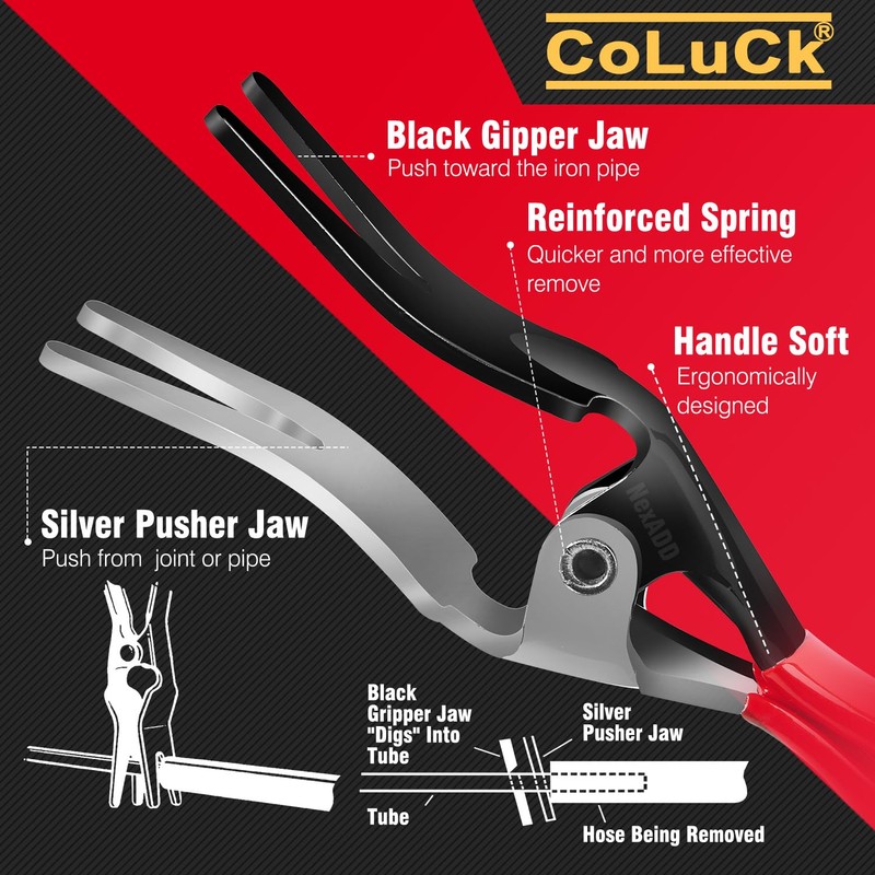 Electrical Connector Pliers Fuel Line Pliers 6Pcs,Hose Remover,Flat Hose Clamp,