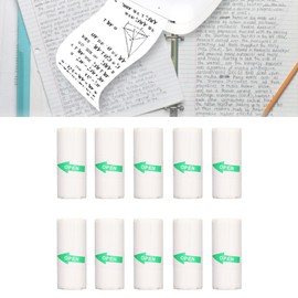 57 x 25 mm 10 Rolls Thermal Paper Rolls Mini Thermal Printer for Receipts, Mini Printer Paper Sticker Paper for POS Terminals Cash Registers