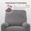 Easy-Going 4 Pieces Microfiber Stretch Recliner Slipcover – Spandex Soft