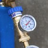 MEASUREMAN Lead-Free Brass Water Pressure Regulator 3/4" GHT, 0-100 PSI