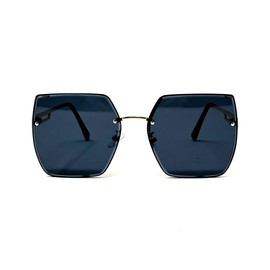 YOUZEY Oversized Geometric Rectangle Sunglasses No Frame Beveled Edge for Women