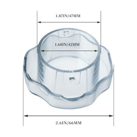 Low Profile Lid Plug Replacement for Vita-mix 64oz Containers - Compatible with Pro300, Pro750, VM0103, VM0158, 7500 Models (1 Piece)