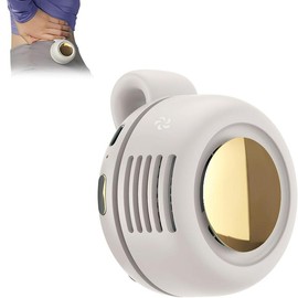 WestDeer Portable Mini Bladeless Clip Fan,Fashion Fan,Adjustable 3-speed Suspended Waist Fans,Phone Cooling Fan,Personal Fan,Rotating BodyFan Suitable for Outdoor Travel,fathersdaygift,rechargeable personal fan,handheld turbo fan, portable waist fan:_White