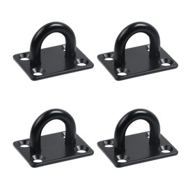 MY MIRONEY 4PCS 304 Stainless Steel M8 Ceiling Square Hook Pad Eye Plates Used for Roofs and walls