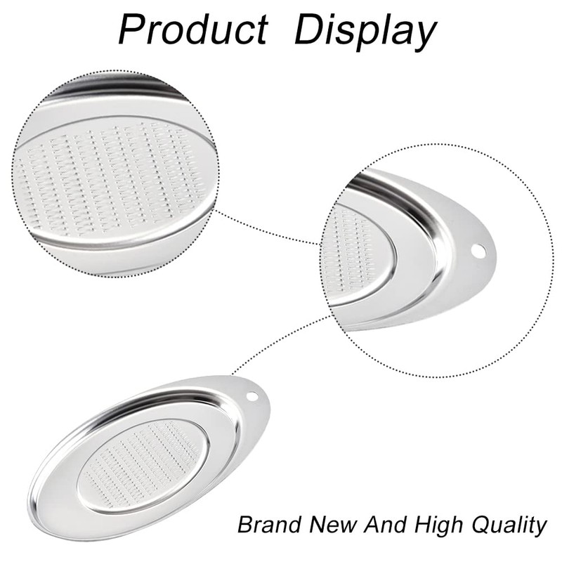 Ginger Grinder Oval Garlic Grinder Grater Stainless Steel Garlic Crusher