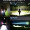 Ecreirst Flashlights LED High Lumens Rechargeable, 6 Modes Super Bright