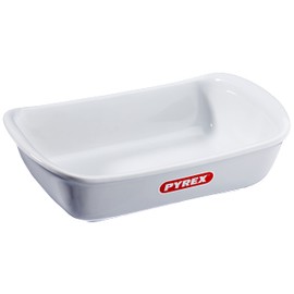 Pyrex Supreme Auflaufform, Keramik, Weiß
