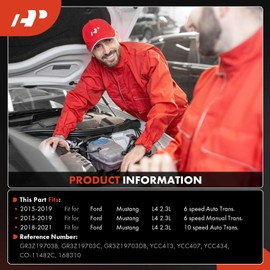 A-Premium Air Conditioner AC Compressor with Clutch Compatible with Ford Mustang 2.3L 2015-2021