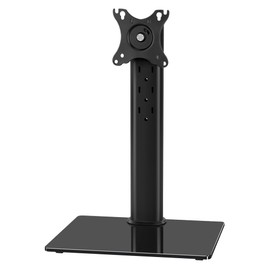 KKTONER Single Computer Monitor Stands Full Motion Swivel Free Standing Desk Vesa Mount for 13 inch to 32 inch Screen Height Adjustable Monitor Mount Vesa 75 * 75mm/100 * 100mm Hold up 77Lbs
