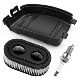 VooGenzek Air Filter Cover 594106, Air Filter Lawnmower, F6TC Spark Plug, Compatible with Briggs & Stratton Small Vertical Models 625E, 625EXi, 650EXi, 675EXi