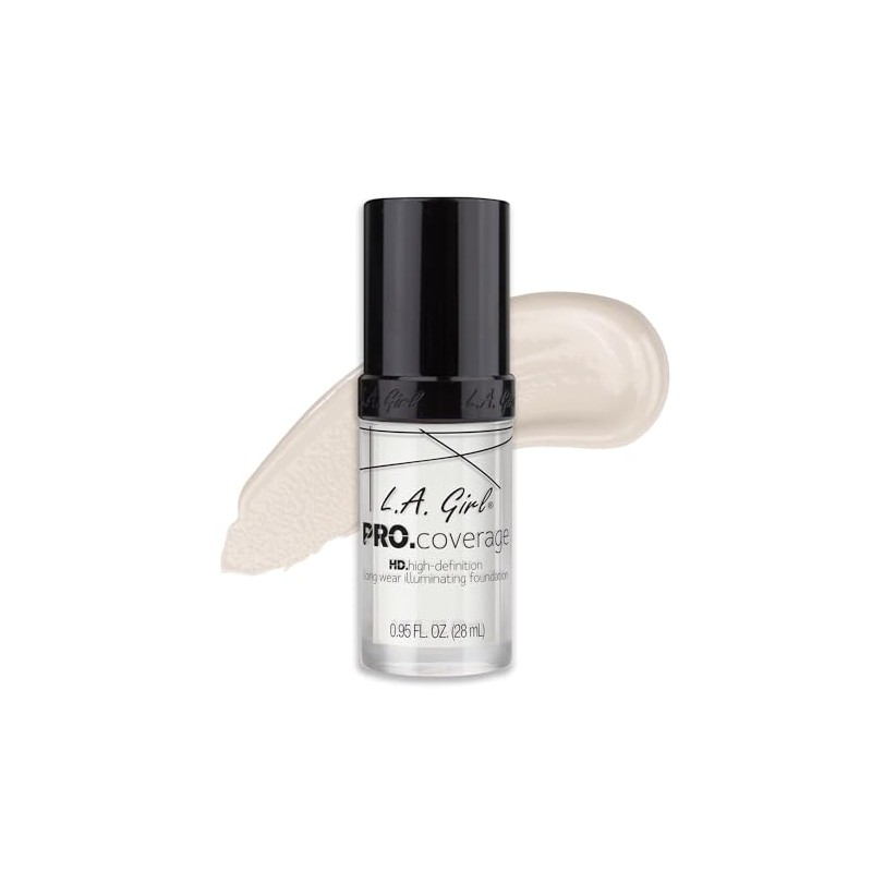 L.A. Girl Pro Coverage - Base líquida, Blanco, 0.95 Fl