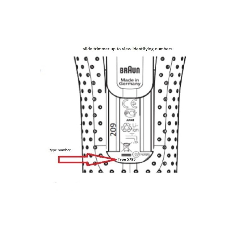 Braun Charging Stand for Shaver Types 5768, 5769, 5790, 5791,