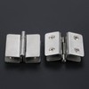 2 Pieces Glass Door Clamp Hinge,Zinc alloy Folding Door Hinge