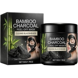 Mascarilla exfoliante de carbón bambú, 50 g Limpia los poros, hidrata y nutre la piel, cuidado diario de la piel(3pcs)