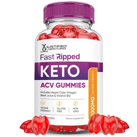 Fast Ripped Keto ACV Gummies Advanced Formula 1000MG Fast Ripped Keto Gummies Apple Cider Vinegar Formulated with Pomegranate Beet Juice Powder B12 Vegan Non GMO 60 Gummys