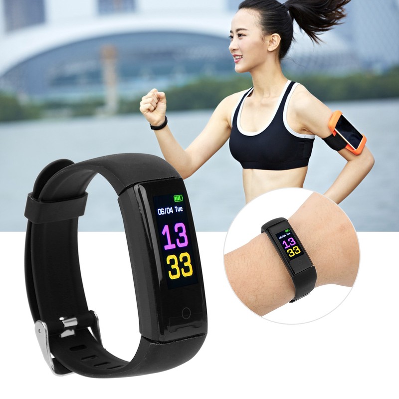 Sports Bracelet Watch Multifunction Pedometer Smartband Healthy Fitness Management USB