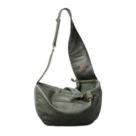 Noah & Paw Dog Sling Carrier for Small Dogs 5-18lb, Dog Sling for Small Dogs and Cats, Dog Carrier with Adjustable Padded Strap, Vegan Denim Lined with Fur, 3X Safety Features, Machine Washable