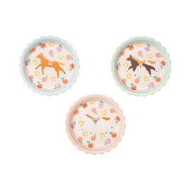 Paper Plates Horse Motif Diameter 18 cm Set of 6 - Party Plates Disposable Plates Plastic-Free - Party Tableware for Children's Birthday Girls Birthday - Party Decoration Table Decoration & Party
