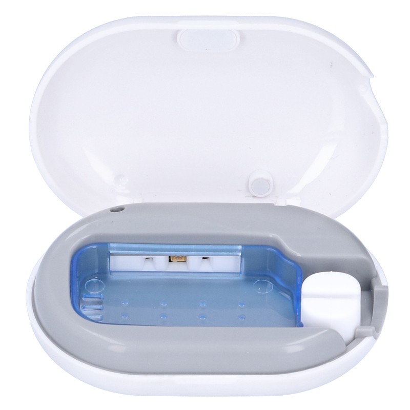 UVC Toothbrush Cleaner Box Mini Portable Travel USB Ultraviolet Cleaning