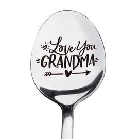 Nana Grandma Birthday Gifts for Grandma Granny Coffee Tea Spoon Gift for Nana Nan Retirement Christmas Gifts for Nanny Grandmother Birthday Gift for Women Coffee Lovers Love You Grandma Spoons