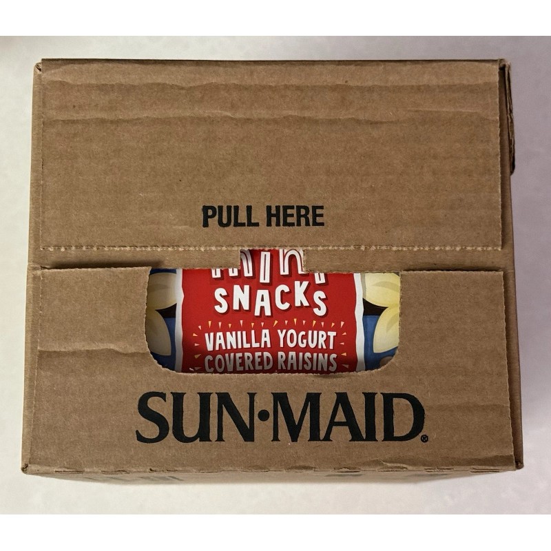 Sun Maid Vanilla Yogurt Covered Raisin Mini Snack Packs 80