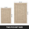 HOMEIDEAS Bathroom Rugs Sets 2 Piece, Super Soft and Absorbent