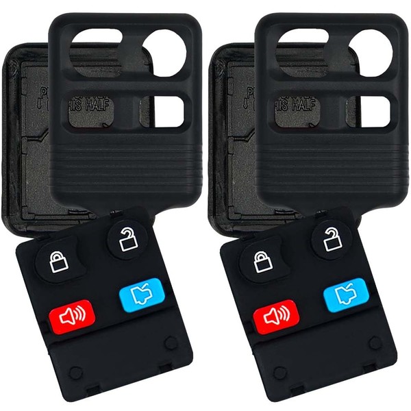 2 AKS KEYS New Shell Case 4 Button Pad Compatible