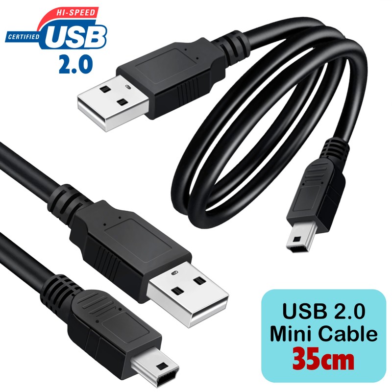 SaiTech IT 3 Pack USB 2.0 A to Mini 5