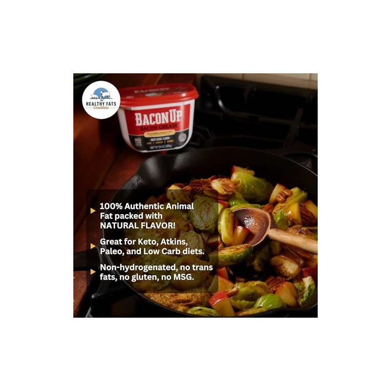 Bacon UpⓇ Bacon Grease for Outdoor Deep Frying, Fish Frying,