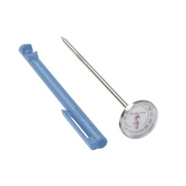 KitchenAid KQ901 Instant Read Food Thermometer for Kitchen or Grill, TEMPERATURE RANGE: 20F to 220F, 1 Inch Dial, Blue Velvet