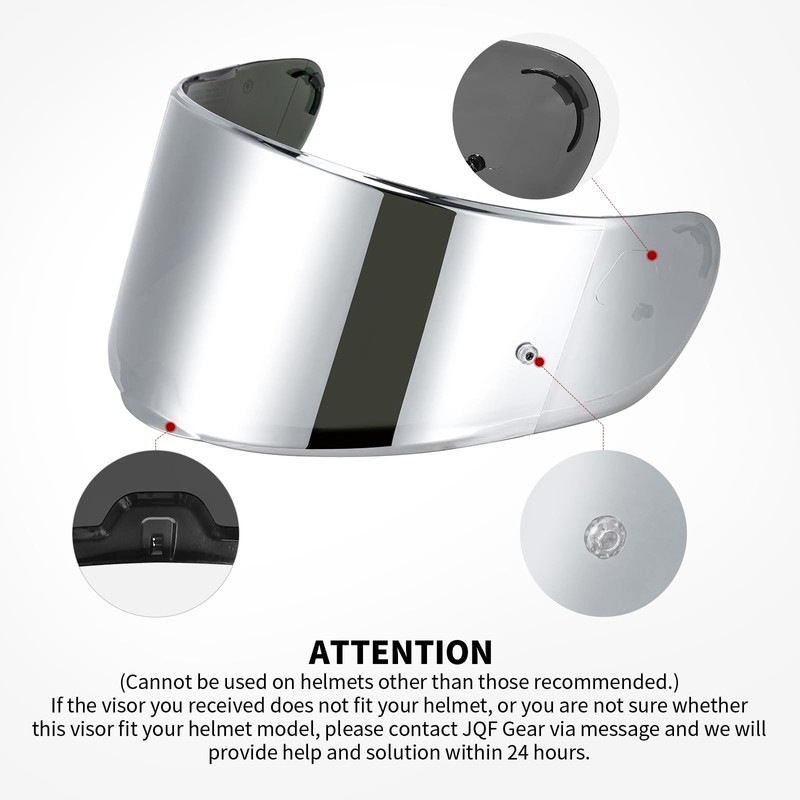 JQF Gear Helmet Visor Shield for SEDICI Strada II and