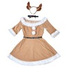 Clear Stone Miminoel Cosplay Christmas 2-Way Sleeve Reindeer Women's Brown